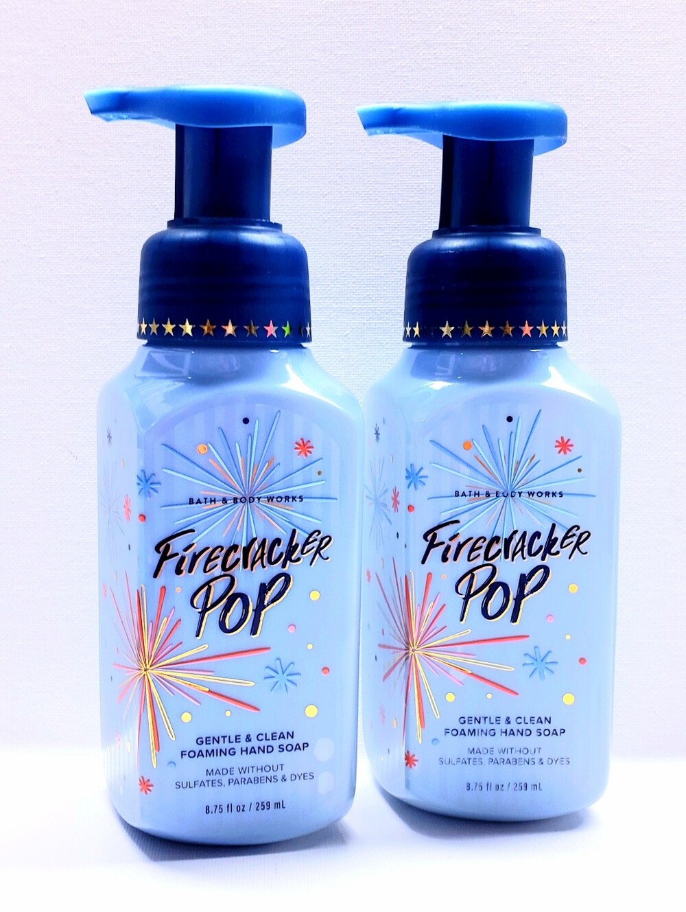Bath & Body Works FIRECRACKER POP  Gentle & Clean Foaming Hand Soap (2 Pcs)